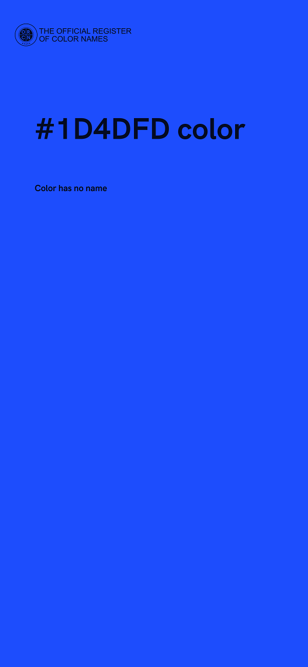 #1D4DFD color image