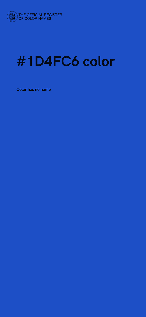 #1D4FC6 color image