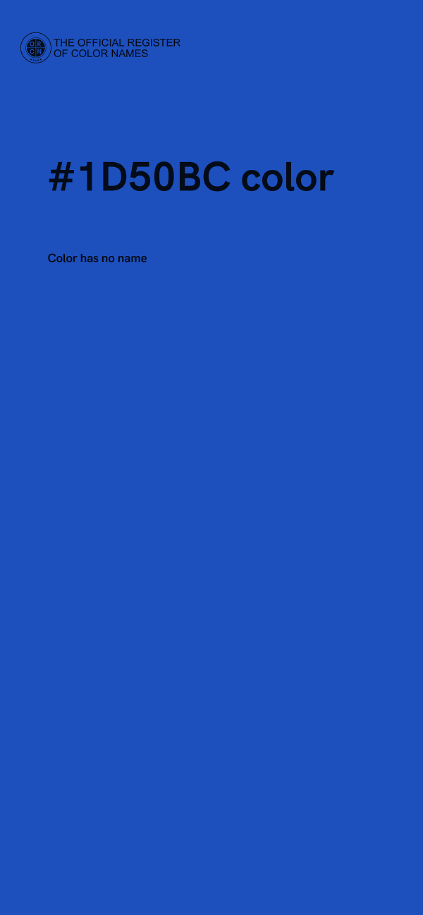 #1D50BC color image