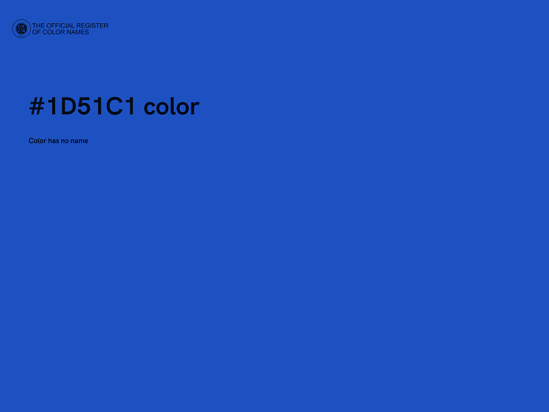 #1D51C1 color image