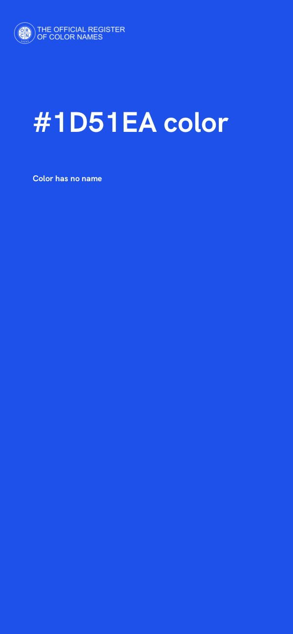 #1D51EA color image