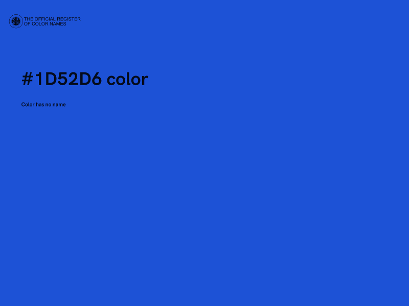 #1D52D6 color image