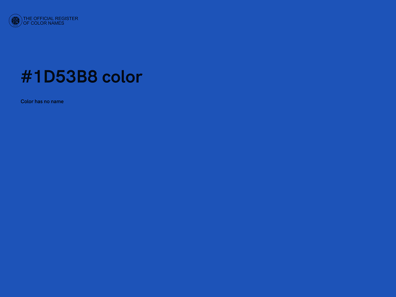 #1D53B8 color image