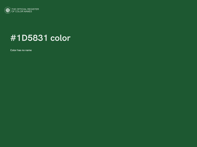 #1D5831 color image