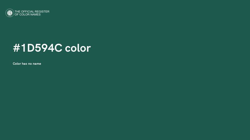 #1D594C color image