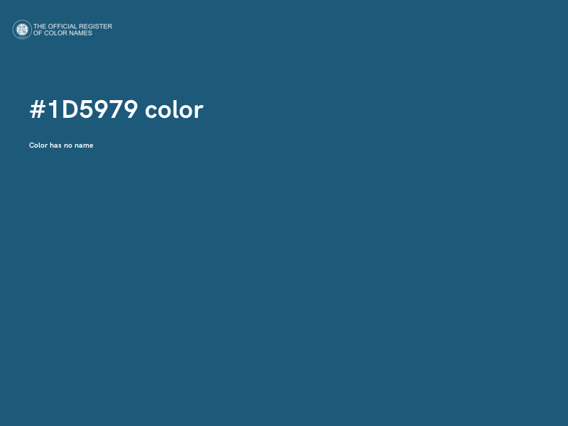 #1D5979 color image