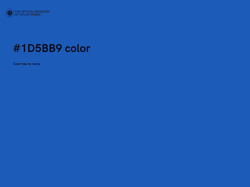 #1D5BB9 color image