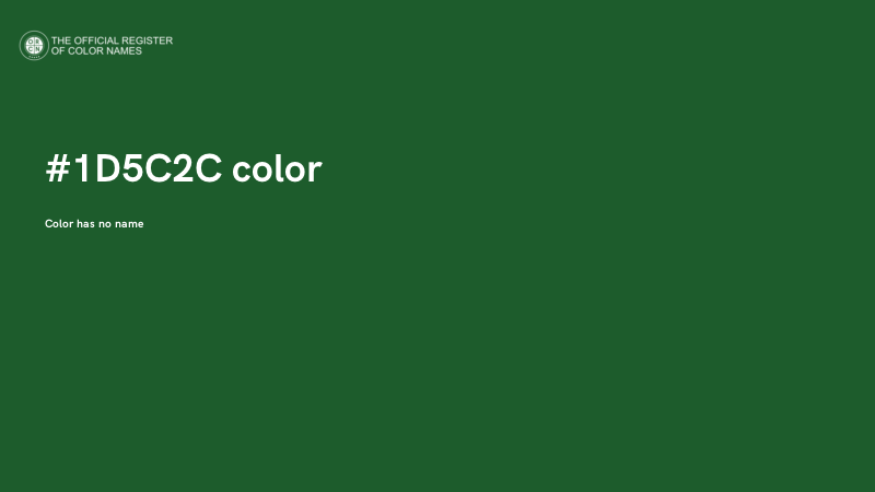#1D5C2C color image