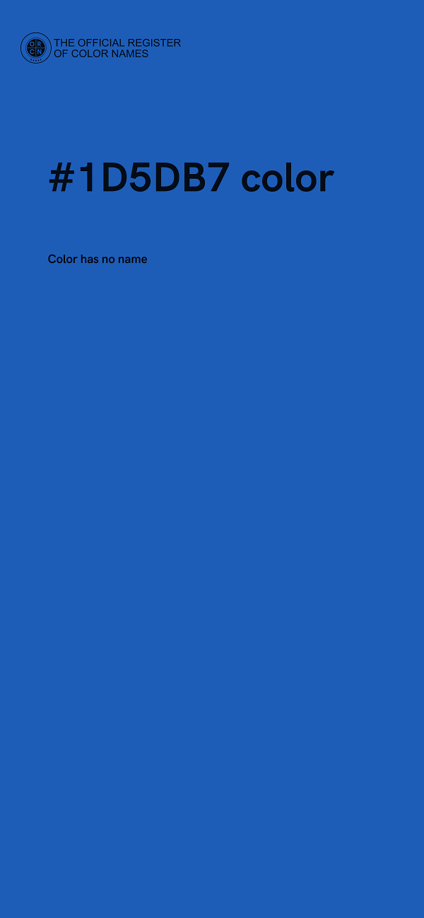 #1D5DB7 color image