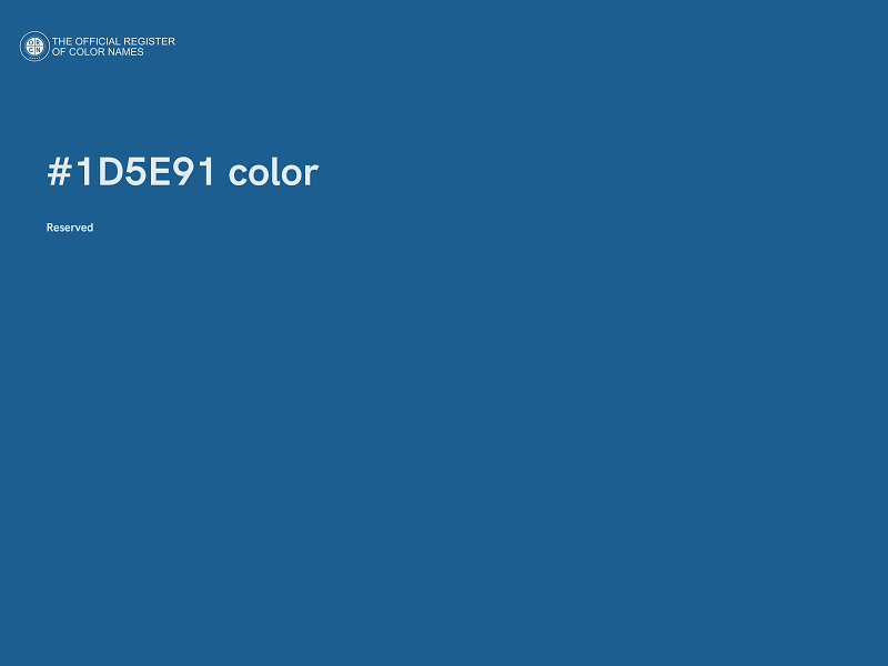 #1D5E91 color image