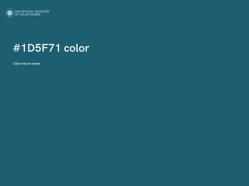 #1D5F71 color image