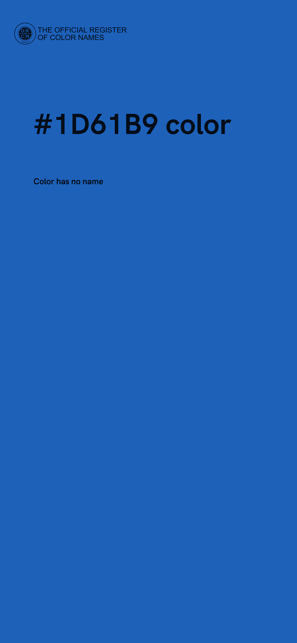 #1D61B9 color image