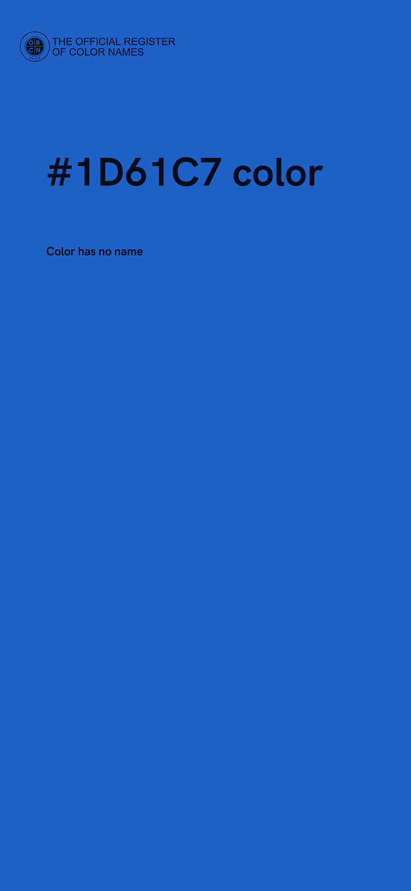 #1D61C7 color image