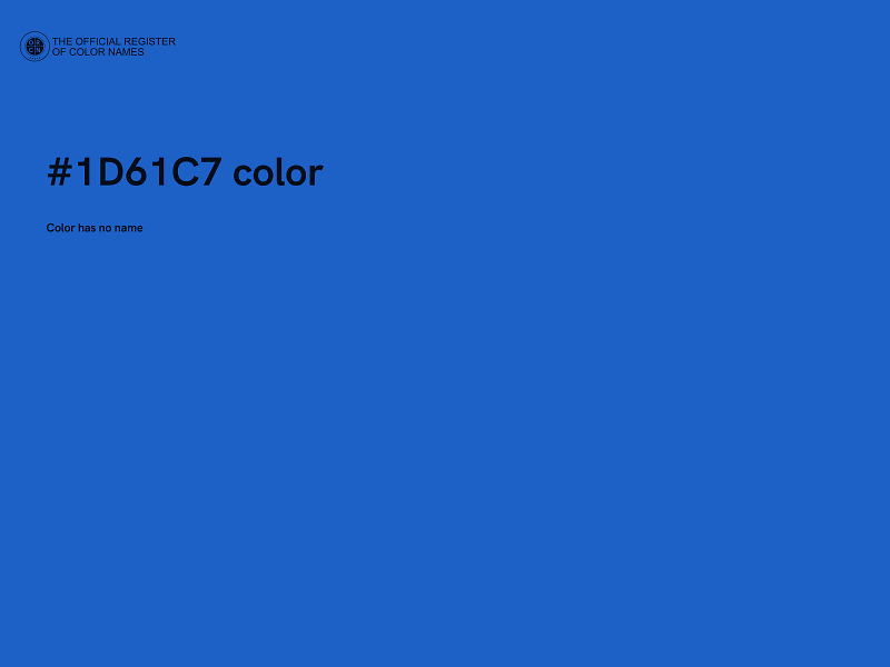 #1D61C7 color image