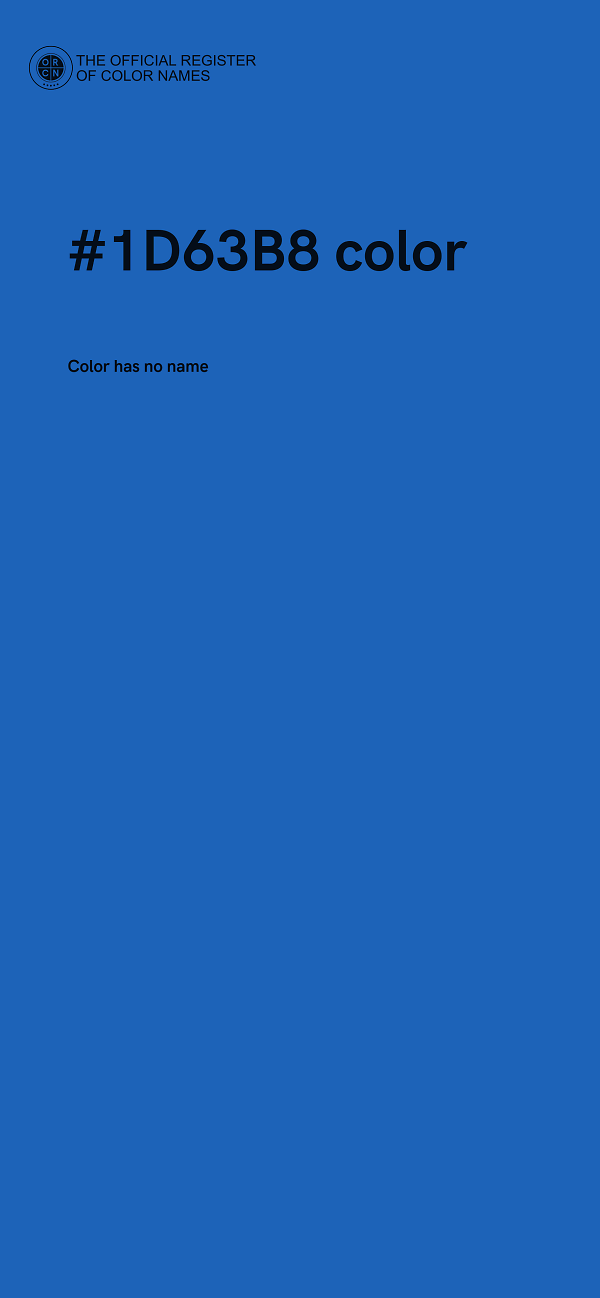 #1D63B8 color image