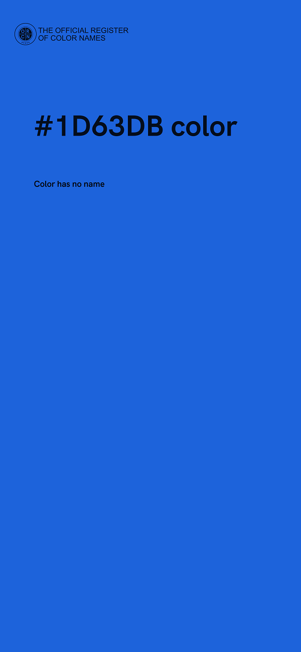 #1D63DB color image