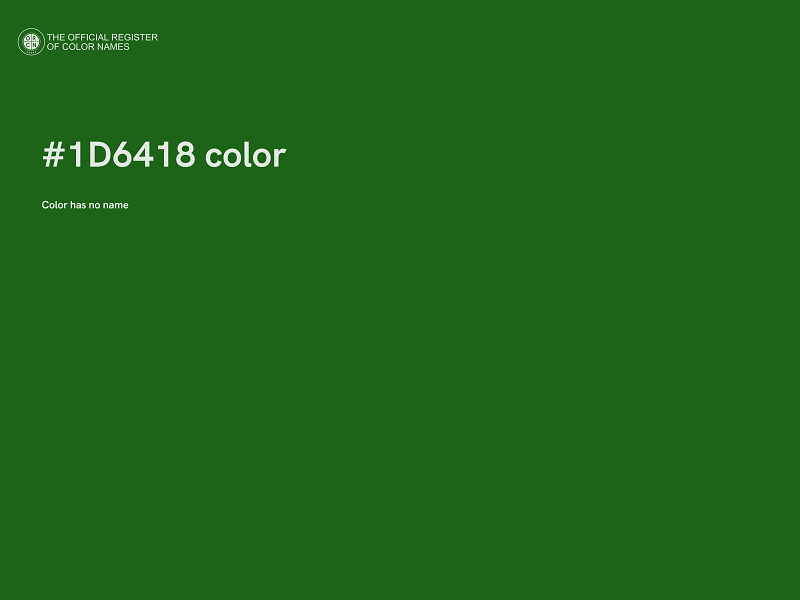 #1D6418 color image