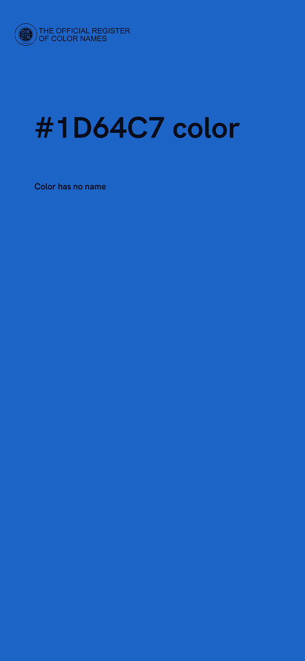 #1D64C7 color image