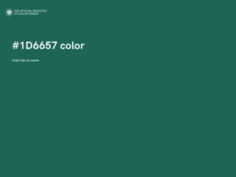 #1D6657 color image