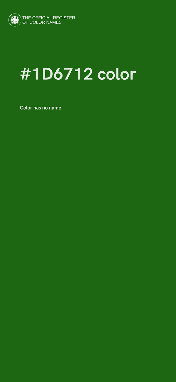 #1D6712 color image