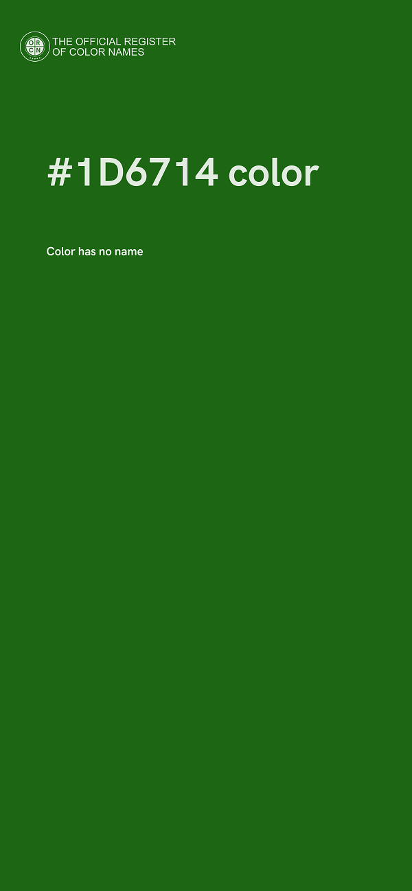 #1D6714 color image