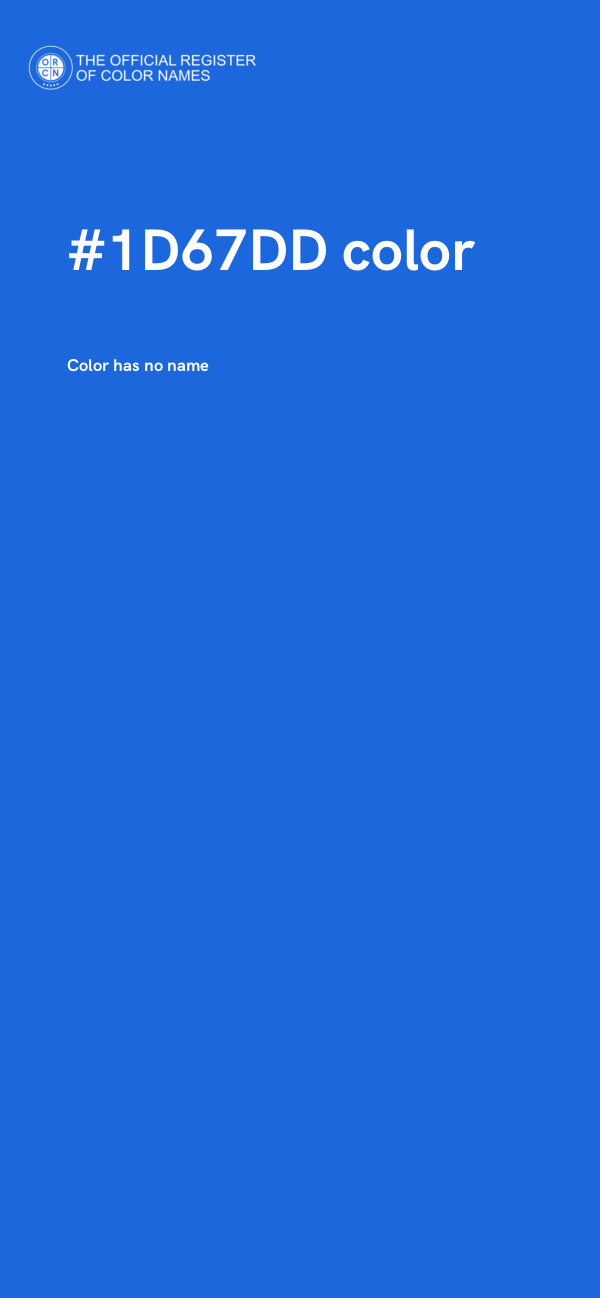 #1D67DD color image