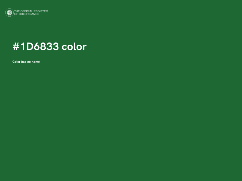 #1D6833 color image