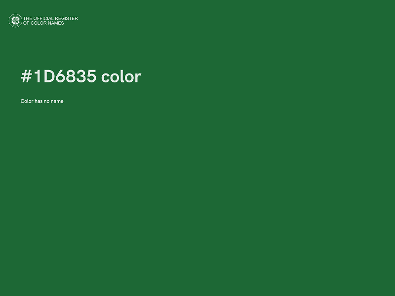 #1D6835 color image