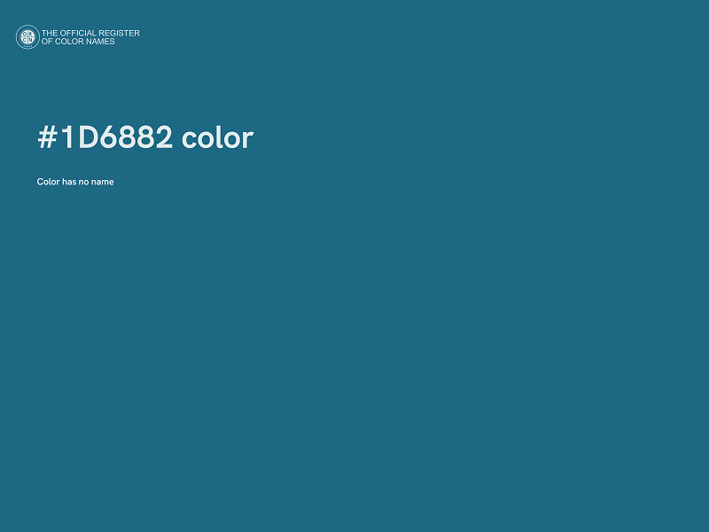 #1D6882 color image