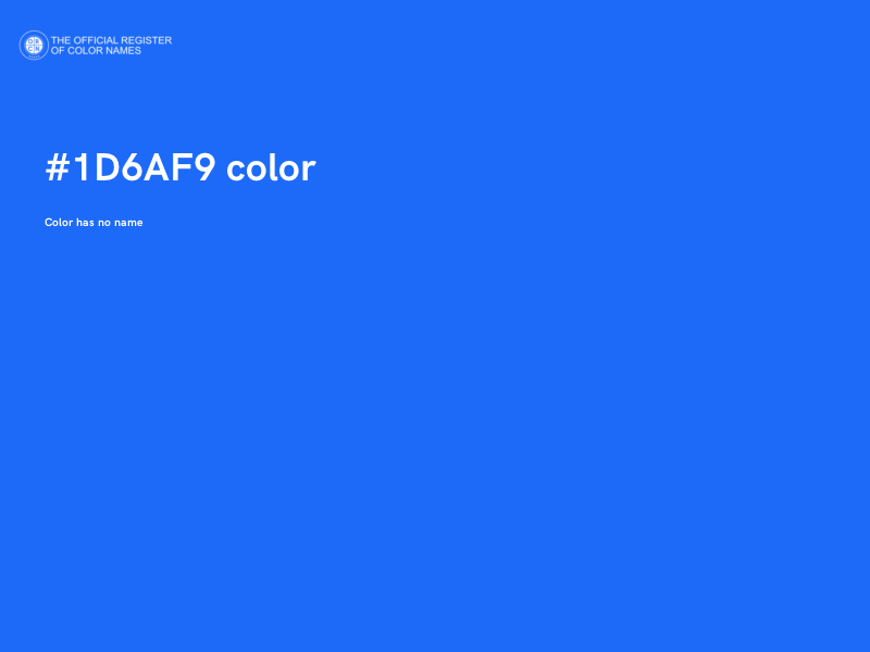 #1D6AF9 color image