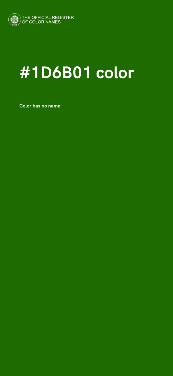 #1D6B01 color image