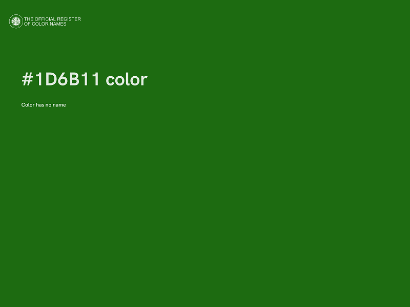 #1D6B11 color image