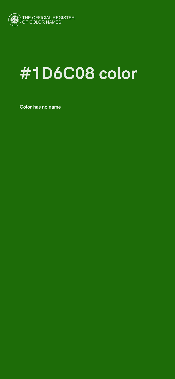 #1D6C08 color image