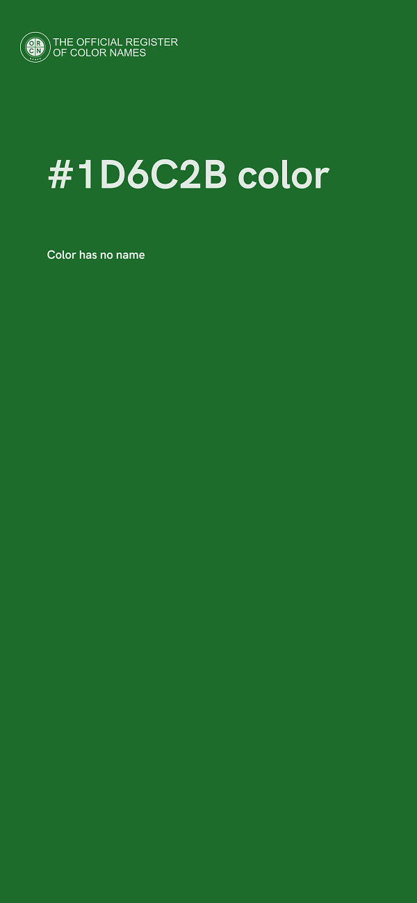 #1D6C2B color image