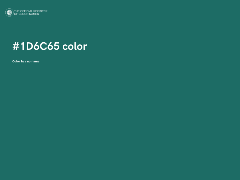 #1D6C65 color image