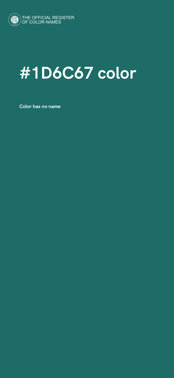 #1D6C67 color image