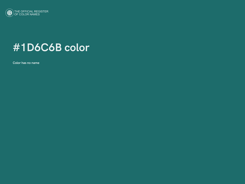 #1D6C6B color image