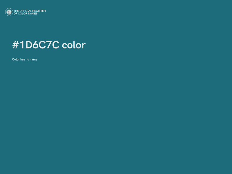 #1D6C7C color image