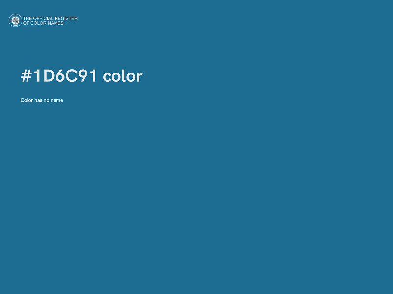 #1D6C91 color image