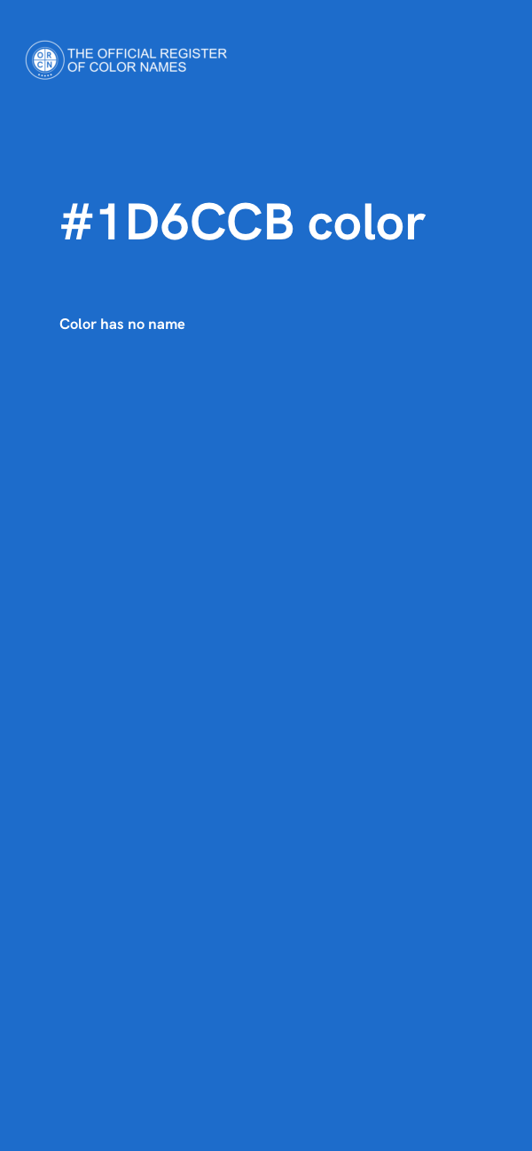 #1D6CCB color image