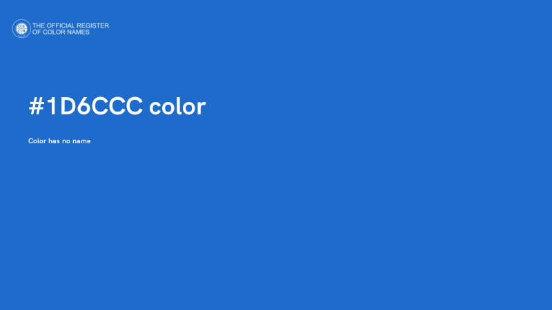 #1D6CCC color image