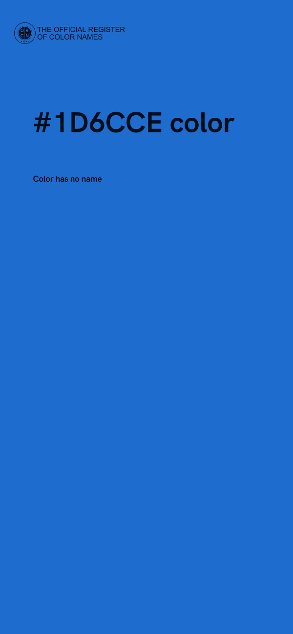 #1D6CCE color image