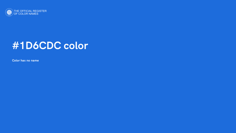 #1D6CDC color image