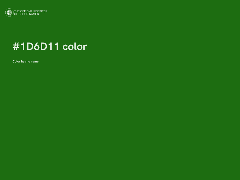 #1D6D11 color image