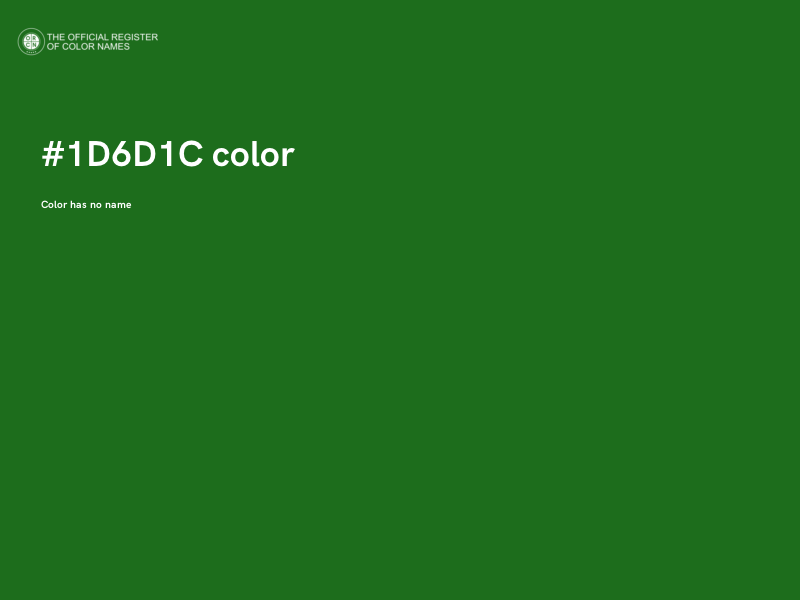 #1D6D1C color image