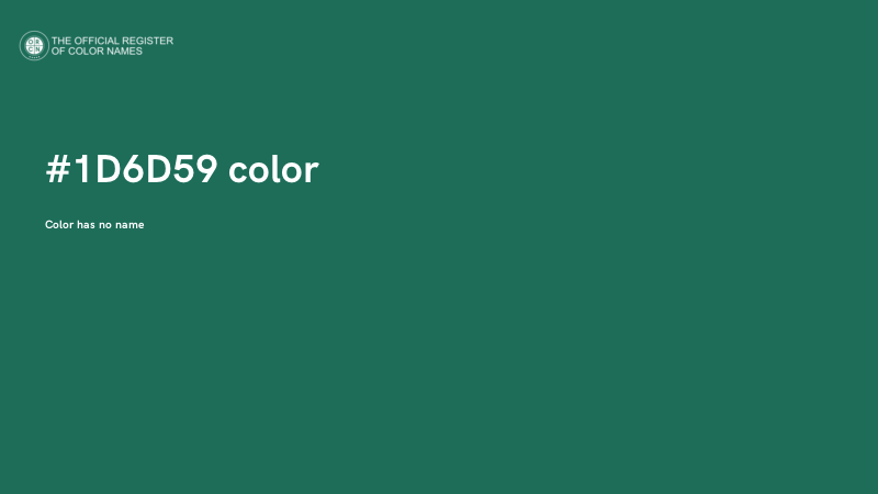 #1D6D59 color image