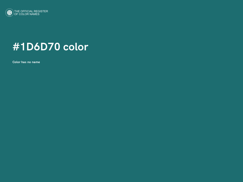 #1D6D70 color image