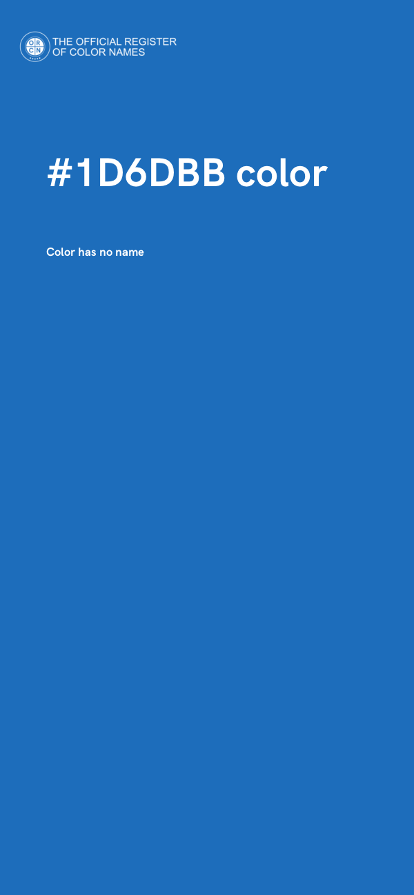 #1D6DBB color image