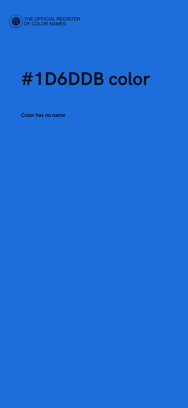 #1D6DDB color image