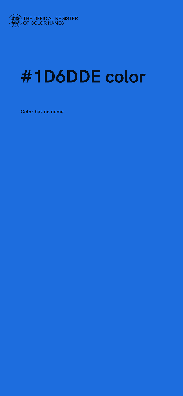 #1D6DDE color image